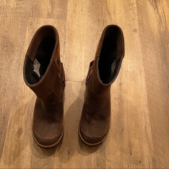 Sorel Slimshortie Boot: Tobacco Bonfire - Picture 2 of 11